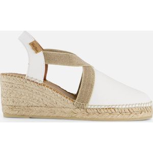 Toni Pons - Origens Tossa 23 Blanc 3404 - Espadrilles - Wit - Leer