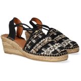 Toni Pons Tania-CC Dames Espadrilles Negre | Zwart | Textiel | Maat 36 | TANIACCnegre