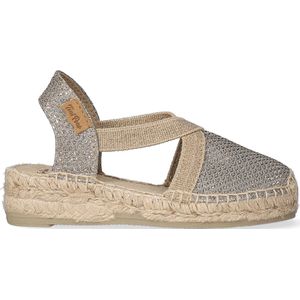 Toni Pons Edita-S Kids Espadrilles Plati | Zilver | Textiel | Maat 26 | EDITASplati