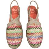 TERRA - Damesespadrille - Veelkleurig - Raffia - Veganistisch