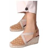 Toni Pons - Tatiana - Espadrilles - Tan - Splitleer - Jute Sleehak