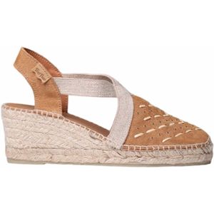 Toni Pons - Tatiana - Espadrilles - Tan - Splitleer - Jute Sleehak