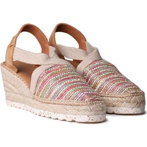 Toni Pons - Terra-cl - Espadrilles - Veelkleurig - Splitleer - Jute Sleehak