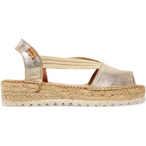 Toni Pons - Estel-SW - Sandalen - Effen Kleur - Leer - Jute en EVA Hak