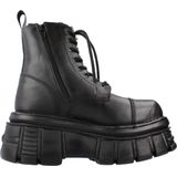 New Rock - Biker Boots - Metallic - Leren Voering - Vetersluiting