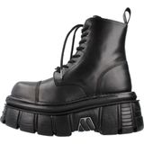 New Rock - Biker Boots - Metallic - Leren Voering - Vetersluiting