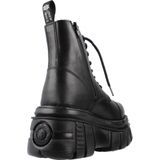 New Rock - Biker Boots - Metallic - Leren Voering - Vetersluiting