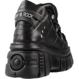 New Rock - 106-S29 - Biker Schoenen - Zwart - Lederen - Metalen Details