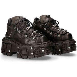 New Rock - M-TANK106-C2 - Biker Boots - Zwart - Lederen