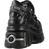 Sneakers - M-106-S112 - Effen - Leer - Platte Hak