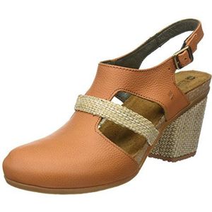 El Naturalista N5032 Soft Grain Mola, hakschoenen met gesloten tenen, Karrogeel