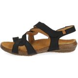 El Naturalista - 250791101005_001 Sandalen - Zwart - Leer - Plat - Klittenband