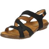 El Naturalista - 250791101005_001 Sandalen - Zwart - Leer - Plat - Klittenband