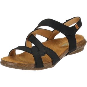El Naturalista - 250791101005_001 Sandalen - Zwart - Leer - Plat - Klittenband