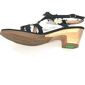 El Naturalista sylvan sandaal met hak voor dames, zwart, 37 EU, Blanco Y Gris, 37 EU