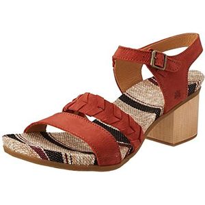 El Naturalista N5560 Deba Caldera damessandalen met hak, 38 EU, Rood