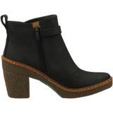 El Naturalista - N5179 - Enkellaarsjes - Zwart - Beukenleren - Hoogte hak 6 cm