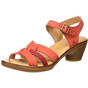 El Naturalista Aqua open teen sandalen voor dames, koraalrood
