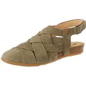 El Naturalista STELLA Gesloten sandalen voor dames, Groen Kaki Kaki, 40 EU
