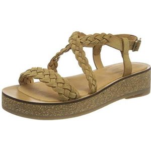 El Naturalista N5595 Tülbend, damessandalen, Kameel, 36 EU