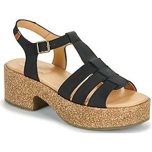 El Naturalista Arbequina damessandalen met hak, Zwart, 37 EU