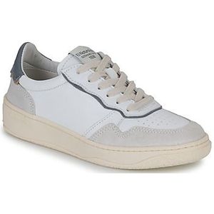 El Naturalistaunisex. 2584012G8005_017 Leren sportschoenen N5840 Multi Materiaal wit (37), Leer, Stof, Plat, 1 tot 3 cm, Veters, Casual