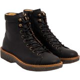 Laarzen - Zwart - Leer - Vetersluiting en Ritssluiting