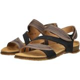 EL NATURALISTA Ballerina met riempjes 'Panglao'  zwart