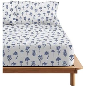 BELUM - Drap-housse Arona - 100% Katoen - Wit - 175 Draadjes