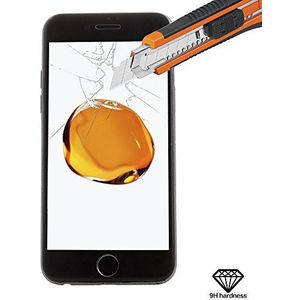Silica dmt110black - displaybescherming van gehard glas met rand A zwart voor Apple iPhone 7, zwart