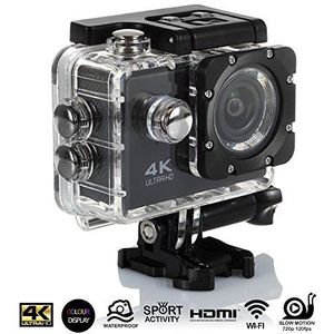 DAM DMX086 sportcamera 4K UHD met waterdichte behuizing zwart