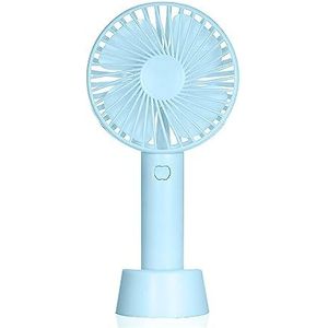 DAM. Draagbare mini-ventilator met batterij en bureaustandaard Kleur: lichtblauw