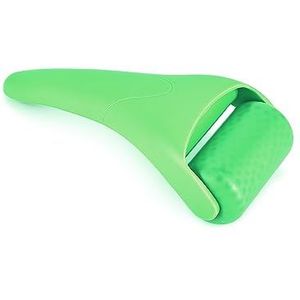 DAM Gezichts-ijsroller, massage- en verzorgingsinstrument, kunststof kop 9 x 5 x 19 cm, kleur: groen
