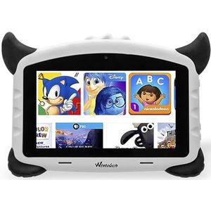 DAM Tablet voor kinderen K702 WiFi, besturingssysteem Android 7, 17,8 cm (7 inch) display, 1024 x 600 pixels, MTK 6735 Quad Core 1,5 GB RAM + 16 GB, dual camera, kleur: wit