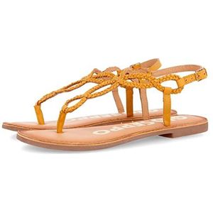 GIOSEPPO Fyffe sandalen met open teen voor dames, Mosterd, 41 EU