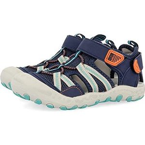 GIOSEPPO Deinze sportsandalen voor kinderen, marineblauw met oranje details, marineblauw, 33 EU