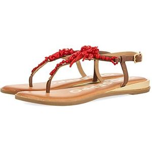 Gioseppo Albany, platte sandalen voor dames, Rood