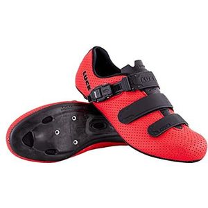 LUCK Calipso fietsschoenen voor dames en heren, koolstofzool, micrometrische sluiting, racefiets, Azul Y Amarillo, 44 EU