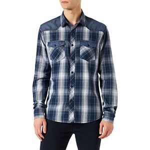 Inside Casual herenhemd - blauw - Medium