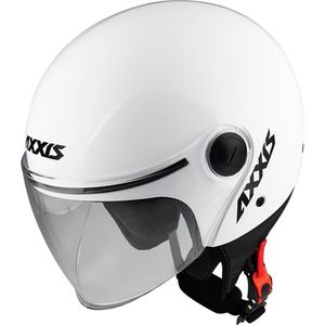 Axxis Helm square solid glans wit s