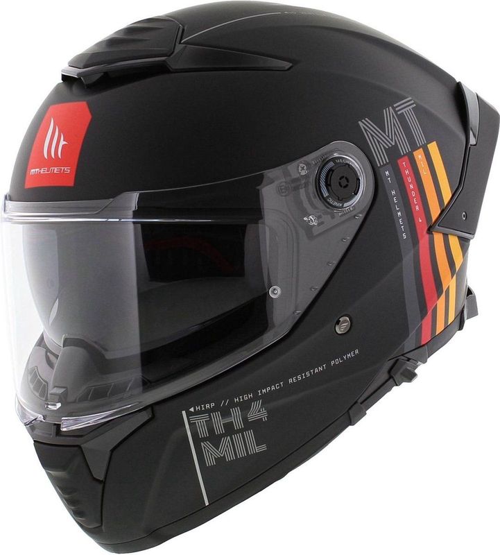 Mt Helmets - Thunder 4 Sv - Motorhelm - Zwart - Veiligheidshomologatie Ece 22.06
