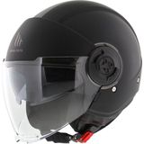 MT Helmets - Viale SV S - Open Face Helm - Zwart - Kunststof