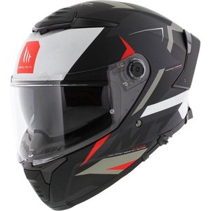 MT Thunder 4 SV Integraal helm Exeo mat zwart rood M - Motorhelm Scooterhelm