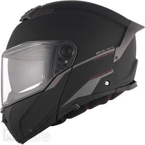 MT Helmets - Atom 2 SV - Modulaire Helm - Zwart - HIRP