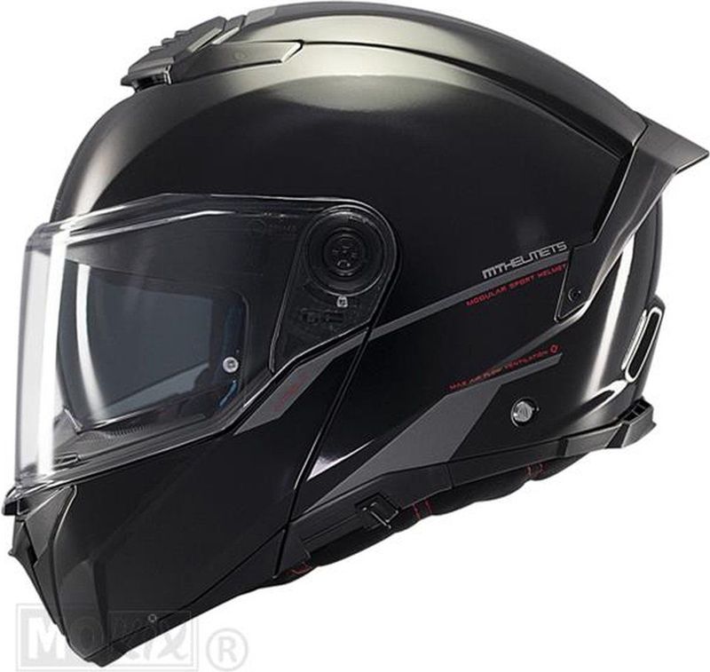 MT Helmets - Atom 2 SV - Motorhelm - Zwart - HIRP - Aerodynamisch