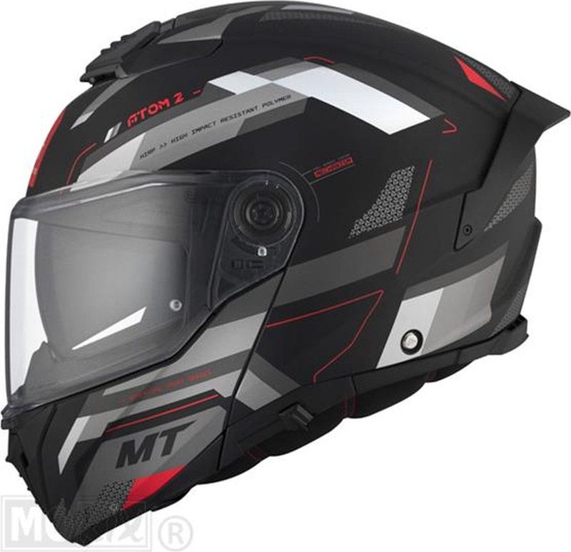 MT Helmets - Atom 2 SV Bast - Modulaire Helm - Zwart - Veiligheidsnormen