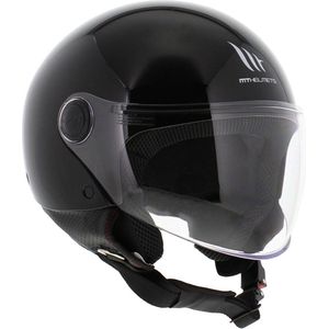 MT - Street S - Scooterhelm - Glans Zwart - ECE-22.06 Goedkeuring