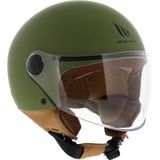 MT Helmets - Street S - Open Helm - Matt Green - Hoogwaardige Helm