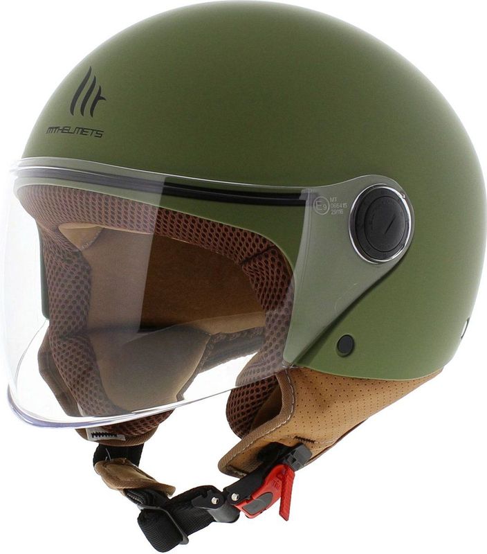 MT Helmets - Street S - Open Helm - Matt Green - Hoogwaardige Helm