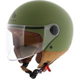 MT Helmets - Street S - Open Face Helm - Matt Groen - Polycarbonaat